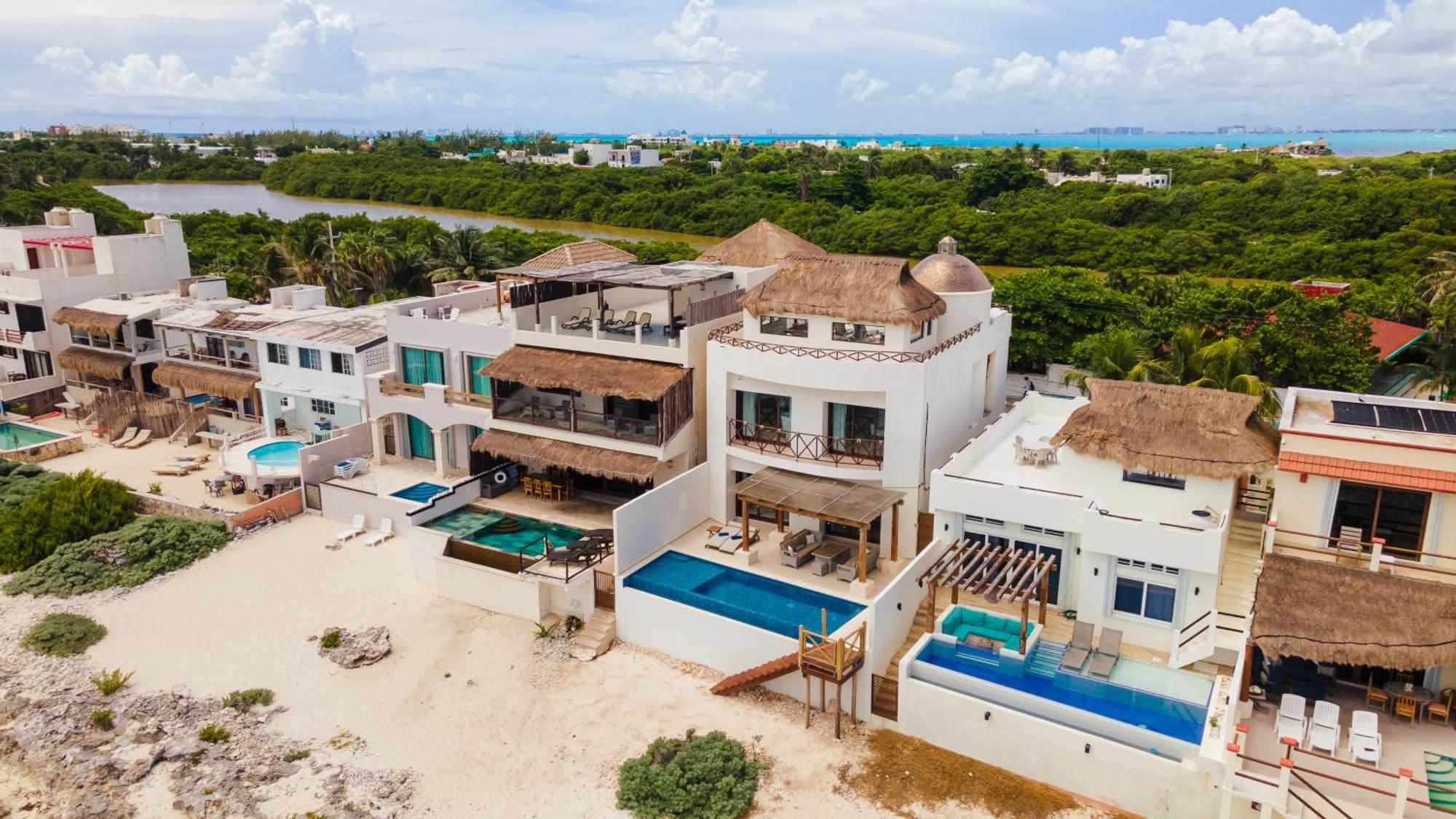 Casa Javi- Ocean Front Located Mid Isla Mujeres Villa Kültér fotó